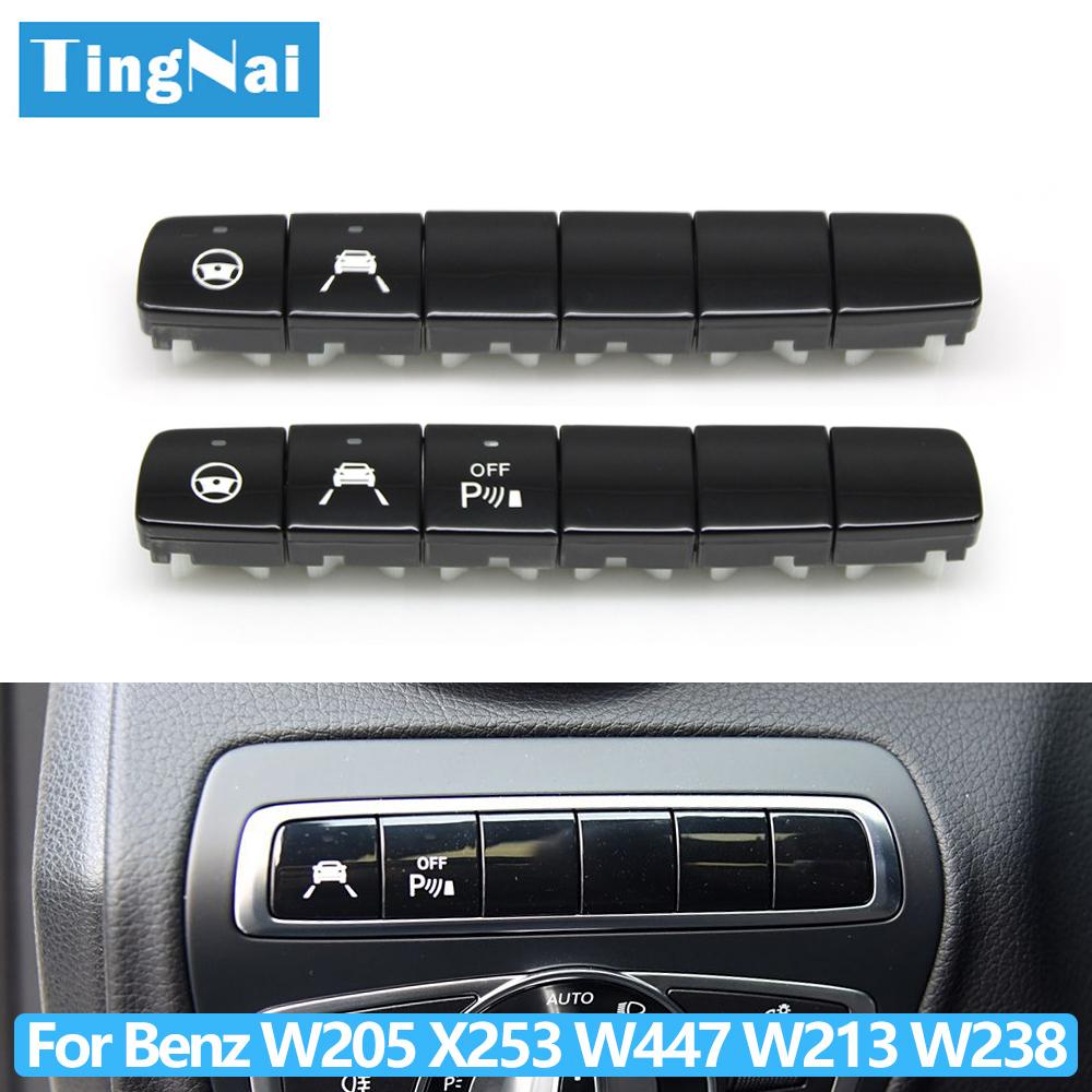 Car Headlight Camera Parking PDC Sensor Switch Block Radar Cruise Lane Assist Switch Button For Benz W205 X253 W447 W213 W238