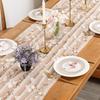 Polyester Tulle Table Runner 70x300CM Sheer Table Cover  For Table Decoration