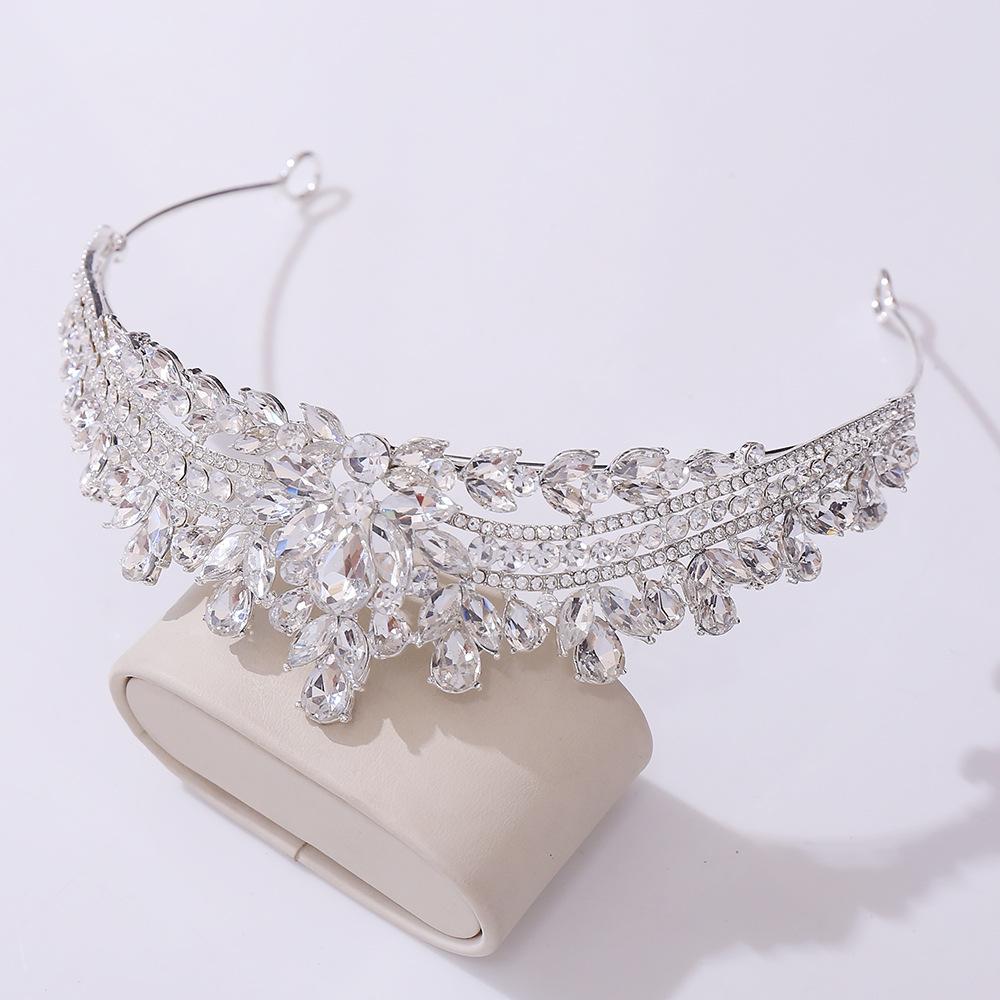 Bride's New Wedding Dress Crown Alloy Rhinestone Princess Elegant High-end Wedding Small Crown