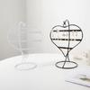 Decorative 50 Hole Heart Shape Iron Jewelry Stand Earring Organizers Desktop Display for Earrings Home Store Presentation