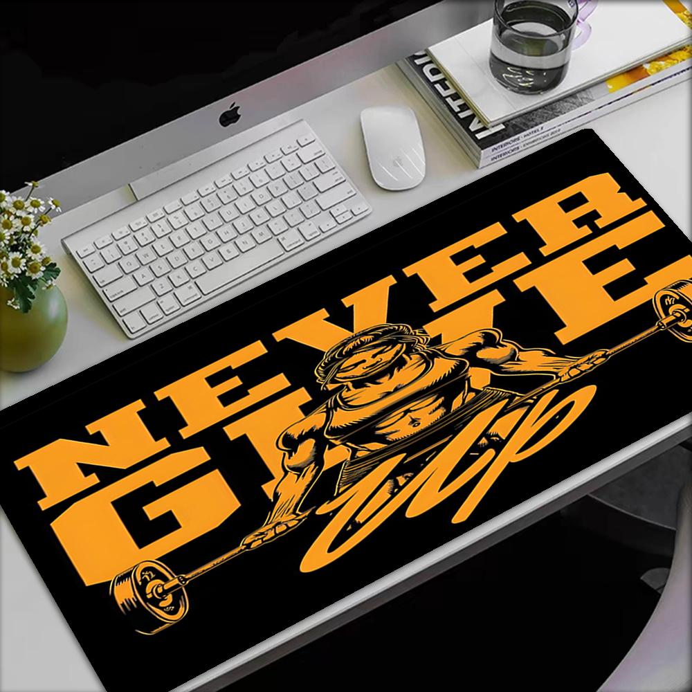weightlifting Theme Mouse Pad, Non Slip Rubber Base, Multifunctional Office & Home Decor, Perfect for Workspace Personalization.