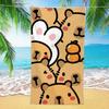 1pz Telo Mare Capibara Stampato 3D Microfibra Morbido Assorbente Traspirante Asciugamani da Bagno Regalo Per Bambini Teli Mare Cartone Animato