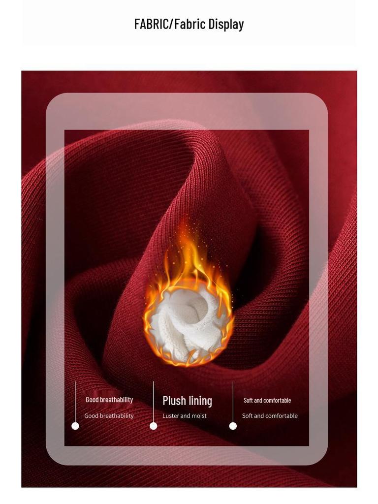 Women's Fleece-Lined Thick Sweatshirt Tracksuit: Autumn/Winter 2024 Collection for 40-Year-Olds - Casual Two-Piece Set