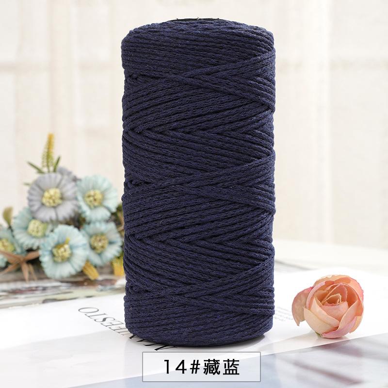 150g/150m 2mm Round Strand Hollow Yarn,European Hook Bag Core Diy Thread,Many Colors,Hand-knitted Crochet Matching Crocheting