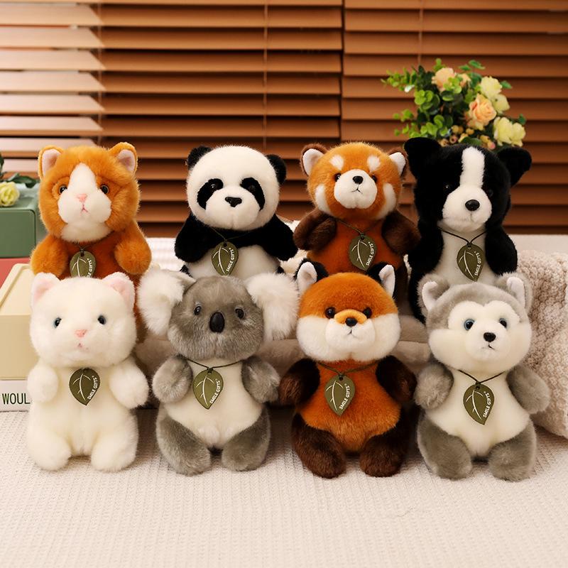 Ailurus Husky Fulgens Yellow White Cat Koala Fox Panda Border Collie Plush Toy