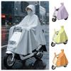 Full Coverage Electric Vehicle Raincoat High Neck Full Body Rain Poncho Heavy Rain