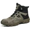 High-Top Safety Shoes with Rotating Button, Anti-Smash, Anti-Puncture, Wear-Resistant, No-Tie Laces