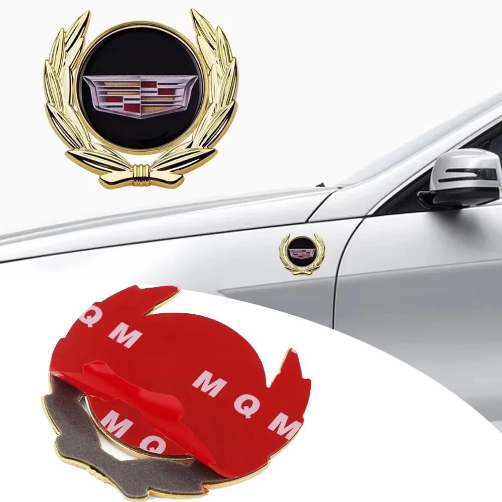 For Cadillac Escalade ATS BLS CTS CT4 CT5 CT6 EXT STS SLS SLR SRX XLR Car Styling Trunk Window Side Emblem Sticker Accessories