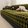 New Qiandongge Sofa Cushion Winter Thickened Plush Seat Cushion High-End Non-Slip Leather Sofa Cover Cover Cloth