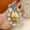 Shuibei Pure Gold Labubu Cute Cartoon Phone Lanyard Keychain & Bag Charm Gift for Friends