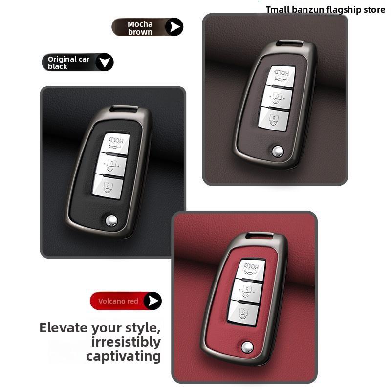 Jgtuh1 2/3 Buttons Car Folding Key Case Cover Shell Fob for Nissan X-Trail Juke F15 Rogue Qashqai J11 Tiida Murano Maxima Quest