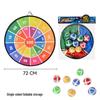72cm Foldable Sticky Ball with 36cm Target - Cartoon Interactive Toy for Indoor & Outdoor Parent-Child Play