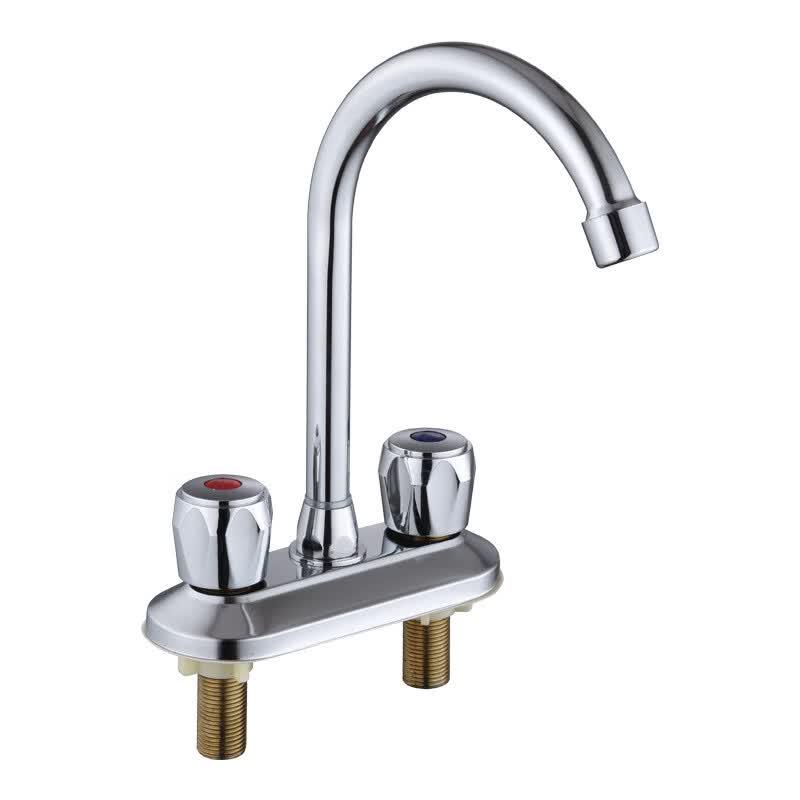 FURONGHUA Copper Core Dual Handle Basin Faucet