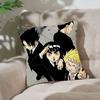 N-NarutoS Pillow Case Cushion Cover Soft Cute Throw Pillow Case For Car Sofa Pillowcase Polyester With Zipper