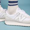 New Balance Noritake X  NB 237 Two-Layer Cowhide Minimalist Fresh Low-Top Sports Casual Shoes Unisex Sneakers Gray Pink Silver MS237NW1