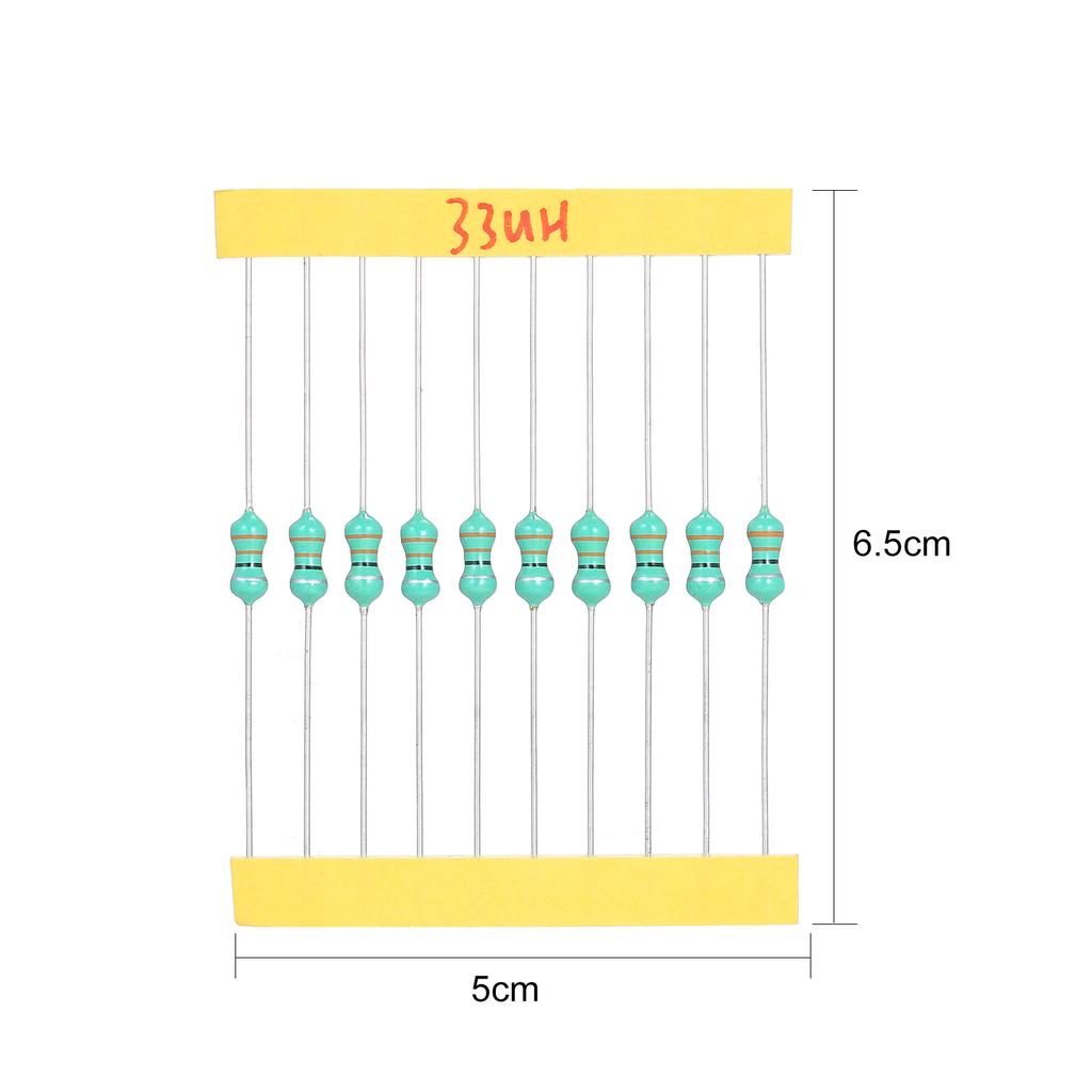 200Pcs  Diameter 0510 DIP Chromatic Ring Inductor Assortment Kit Set Tolerance +/-10% Power 1W 20 Inductance