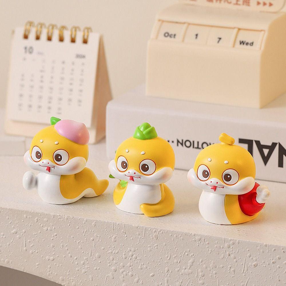 

Chinese Style New Year Snake Figurine Zodiac Snake Small Snake Ornament New Year Decoration Gifts Style 1