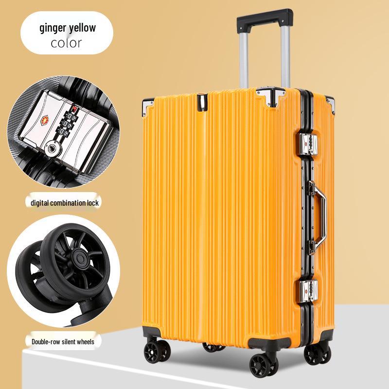 

20-дюймовый чемодан-тележка с алюминиевой рамой: Стильный, вместительный ручной багаж для мужчин и женщин 20 Inch