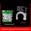 50pcs Cable Clips 4/6/8/10/12/14/16/20mm Wire Clips Nail In Clips Tacks Coaxial Nail Clamps Nails for Cords