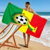 Ghana football Print Beach Towel, Large Soft Quick Dry Towel for Beach Camping Swimming