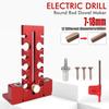 Adjustable Size Range Electric Drill Jig Double-Edged Cut Enhanced Accuracy Design Dowel Maker 12 Hole 7-18mm Woodworking Tool