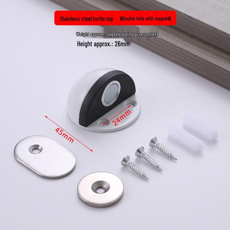 Halbkreisförmiger, geräuschloser Anti-Kollisions-Türstopper aus Edelstahl für Schlafzimmer/Badezimmer