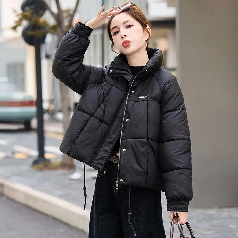 Winter Down Cotton-padded Jacket, Short Fashion Stand-up Collar, Bread Warmth, Thick Cotton-padded Jacket