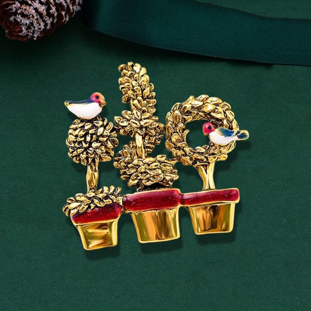 Mistletoe Wreath Christmas Elk Breastpin Snowflake Merry Christmas Decor  Xmas