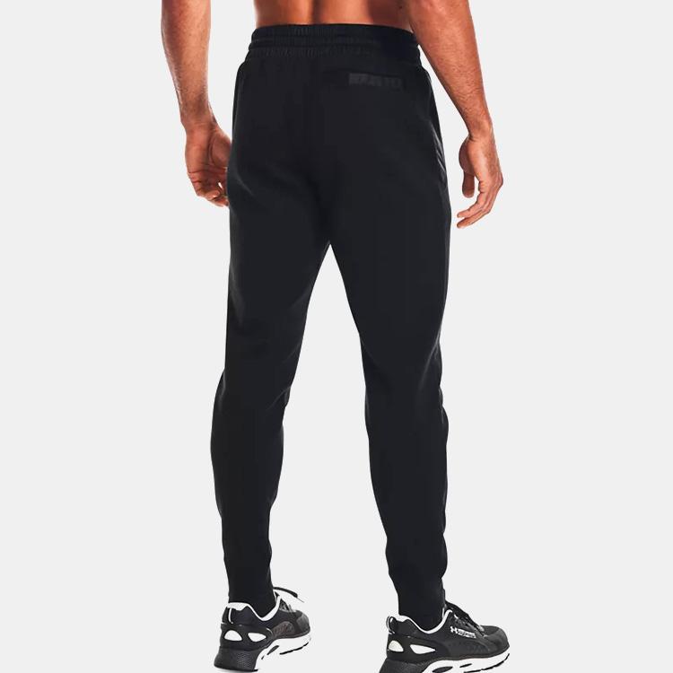 Under Armour Summit Logo Loose Fit Sweatpants Men Bottoms Black 1366226-001