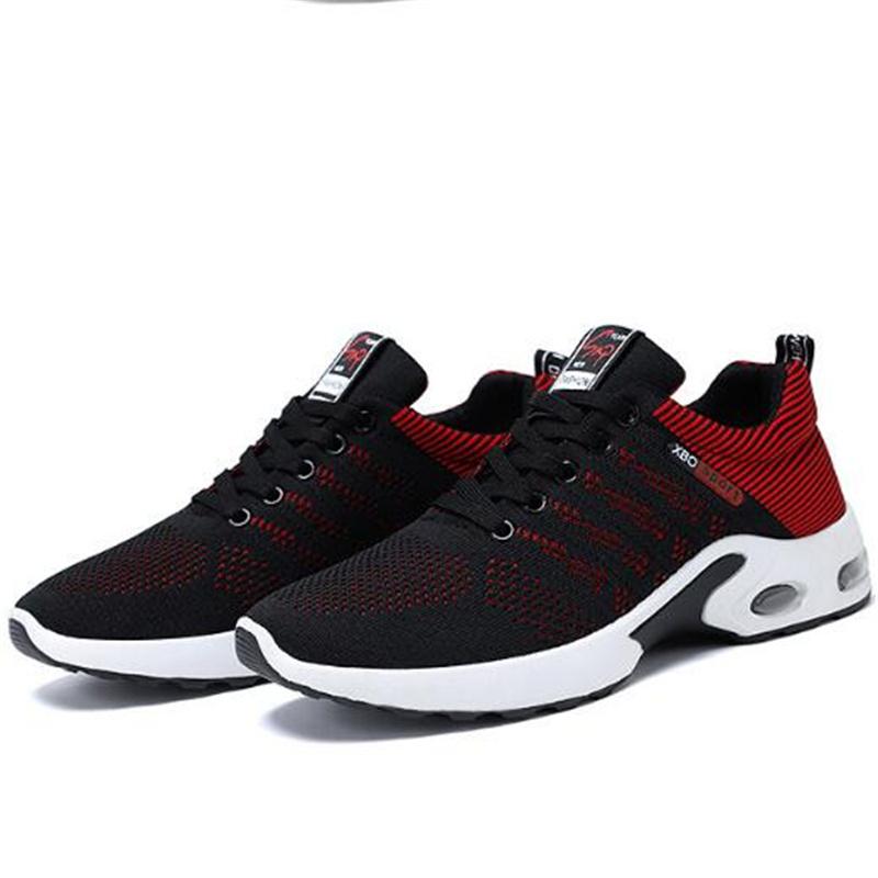 Cross Straps Spell Color Premium Mesh Sneakers Men Shoes Light Comfort Air Shoes Breathable Fashion Sneakers Casual Shoes