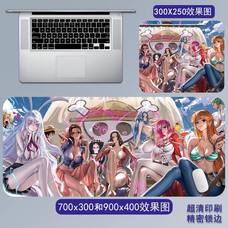 Cartoon Anime ONE PIECE Mouse Pad Oversized One Piece Roronoa Zoro Monkey D. Luffy Animation Game Office Computer Desk Mat Two-dimensional Peripheral