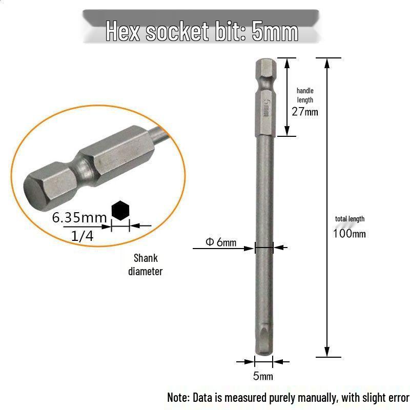 Sechskant Starke Magnetische S2 Schraubendreherbit für Handbohrmaschinen und Elektrische oder Pneumatische Schraubendreher
