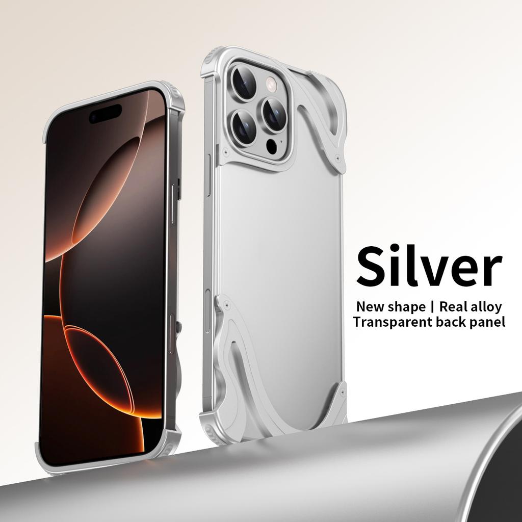 2025 Nowy Metalowy Bezramkowy Etui Odporne na Upadki Odpowiednie dla iPhone 15/16 Promax/16 Pro Telefon 14 pro max Etui