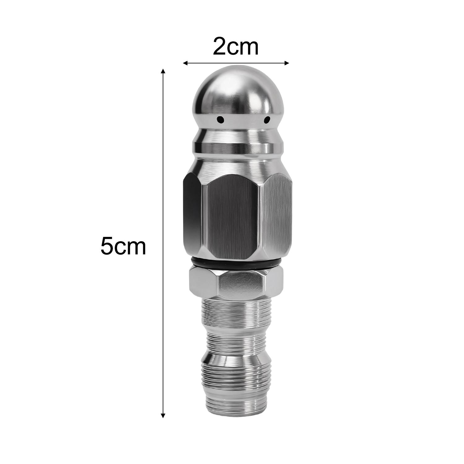 

1/10pcs Iron Sewer Jetter Pressure Washer Hose Nozzle Quick Connect Drain Jetting Clog Remover Mouse Head Sewer Cleaning Tool 1pc серебряный