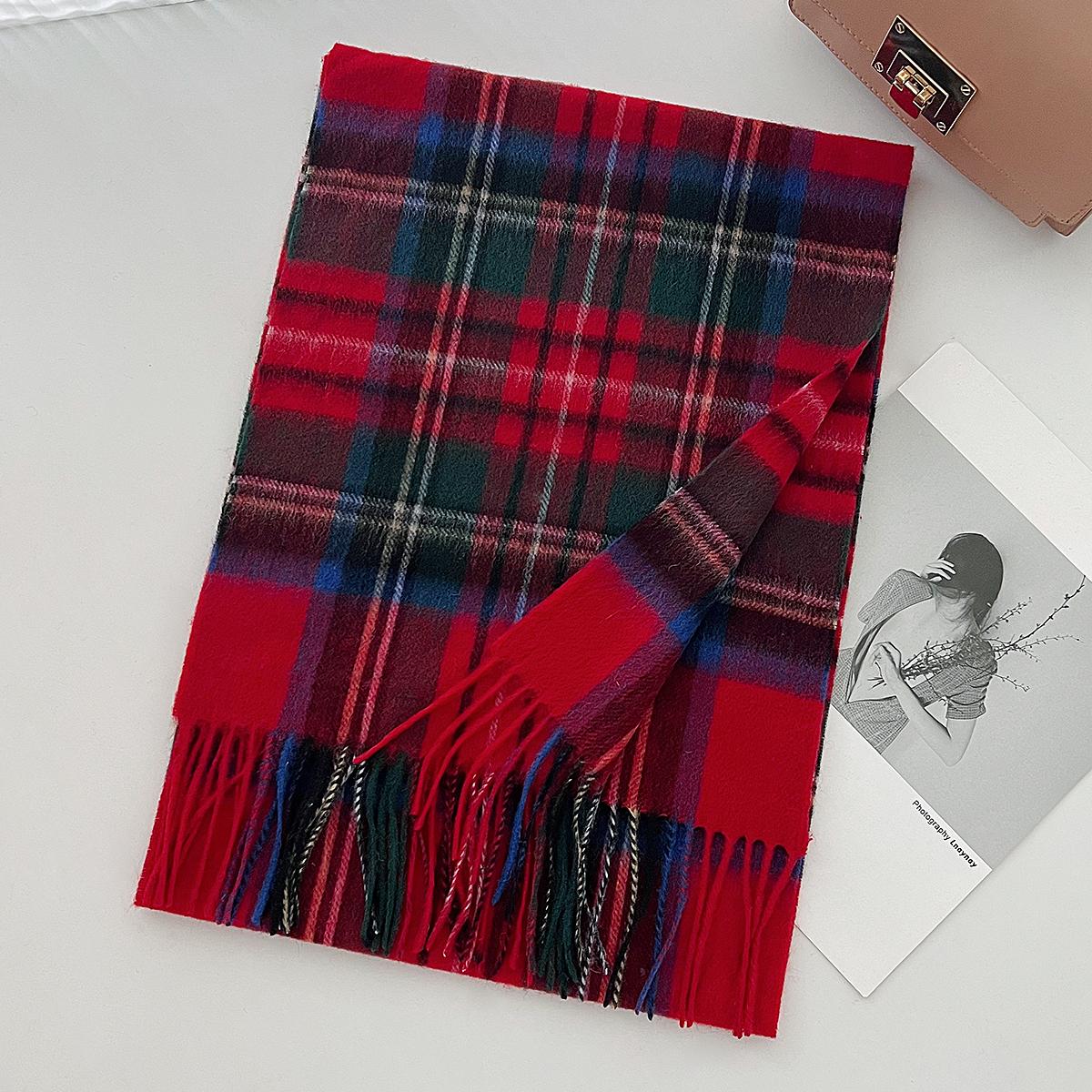 

Шарф с кисточками из искусственного кашемира New Atmosphere для женщин на осень и зиму, с утолщенным бархатом и теплым воротником 190*30cm