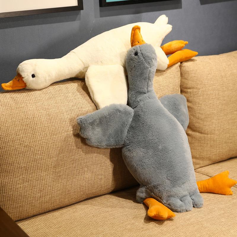 Weißes Riesengans Plüschtier Kuschel Stofftier Ente Kawaii Großes Schlafkissen Großes Weihnachtsgeschenk Für Kind Auto Sitz Dekoration
