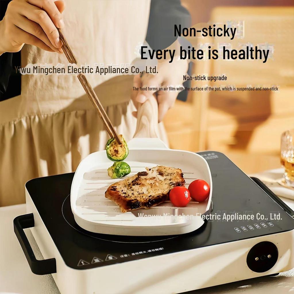 Víceúčelový snídaňový přístroj s nepřilnavým povrchem: 3v1 gril, výrobník burgerů a víceúčelová mřížkovaná pánev