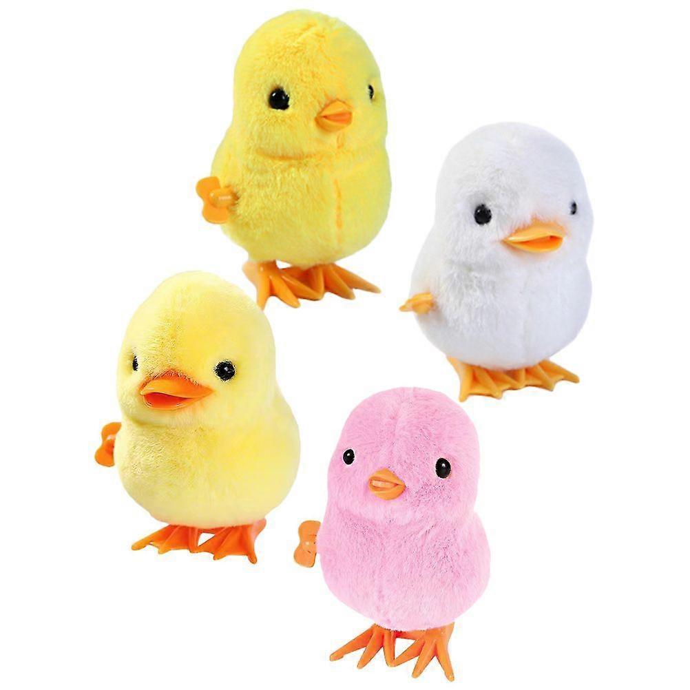 4pcs Chick Toy Small Chicken Toy Wind Up Duck Toy Adorable Children Plaything