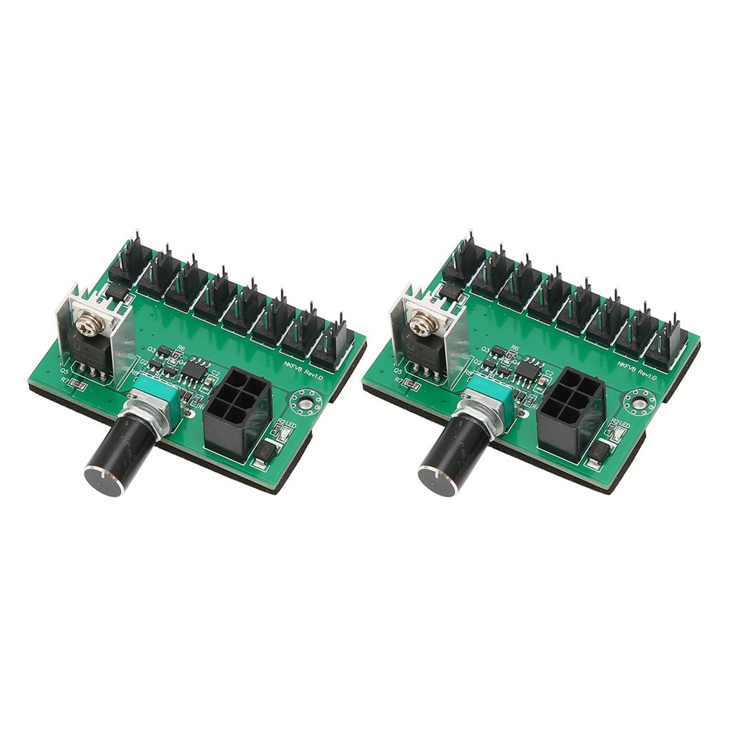 2Pcs 4 Pin Fan Adapter 12V 2 Pin 3 Pin 4 Pin 8 Way 6Pin Power Supply Plug and Play Chassis Fan 8