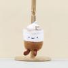 Tea Cup Milk Backpack Decor Stuffed Toy Pp Cotton Short Plush Keychain For Kids