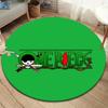 One Piece Roronoa Zoro Round Area Rug Carpet Rug For Living Room Bedroom Sofa Playroom Decor Nonslip Floor Mat