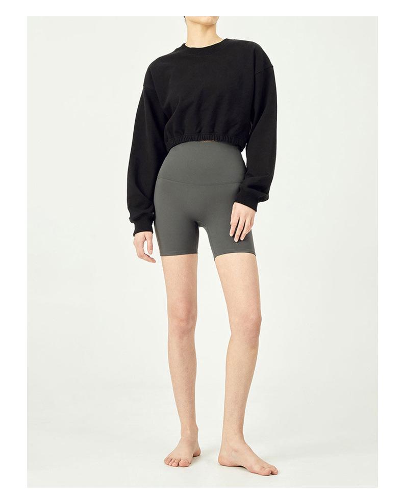 2024 Autumn/Winter Women's American Streetwear Pure Cotton Cropped Sweatshirt