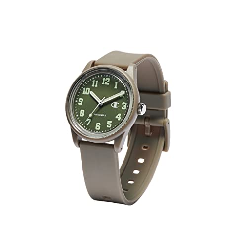 Champion R05A-504VK 10 ATM Water Resistant Analog Solar Watch, Greige