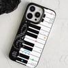 Korean INS Art Piano Key Notes Creative Cute Phone Case For iPhone 17 16 15 14 13 12 11 Pro Max 17Air 16E X XR XS 7 8 Plus Cover