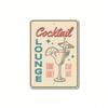 Vintage Metal Cocktail Sign 8x12 Inch Retro Bar Tin Plaque Wall Decor Man Cave Home Kitchen Lounge Barware