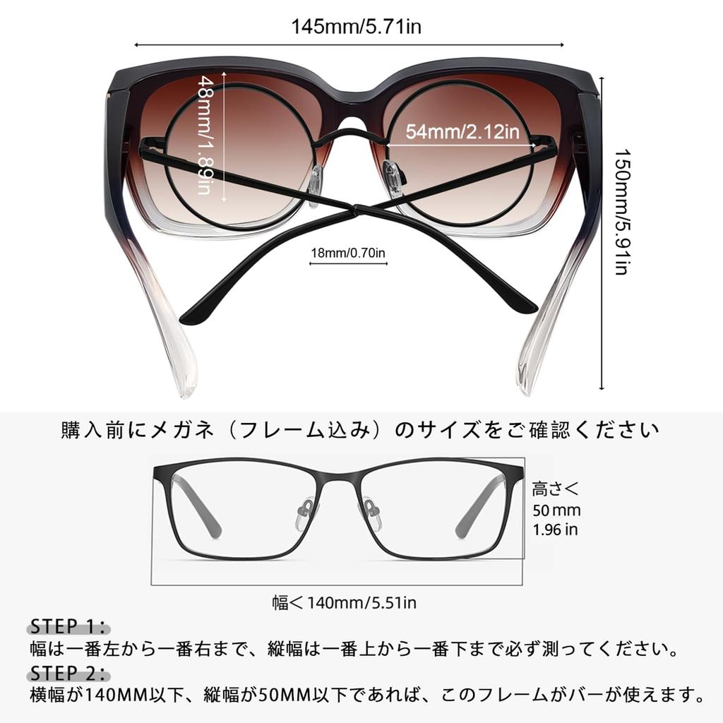 MAIVARDAY UV400 Gradient for for Men and Women Over-the-Eye Sunglasses, Polarized, Protection, Color, Driving,