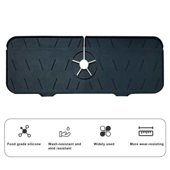 Mata silikonowa na kran, osłona przeciwbryzgowa, uchwyt na odpływ skroplin, składany kuchenny dodatek do domu, restauracji, kawiarni