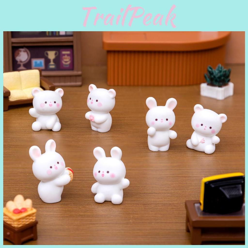 Charming Resin Craft Mini Animal Statues For Diy Decoration Car And Table Decor