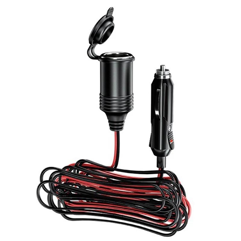 12V 24V 20A Car Charger Extension Cord  4M Wire Car Splitter Charger Cable Female Socket Plug Car Accessories