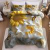 Sunflower Butterfly 3D Print Bedding Set Washable Duvet Cover Duvet Cover King Queen Twin Single Size Bithday Gift Bedroom Decor